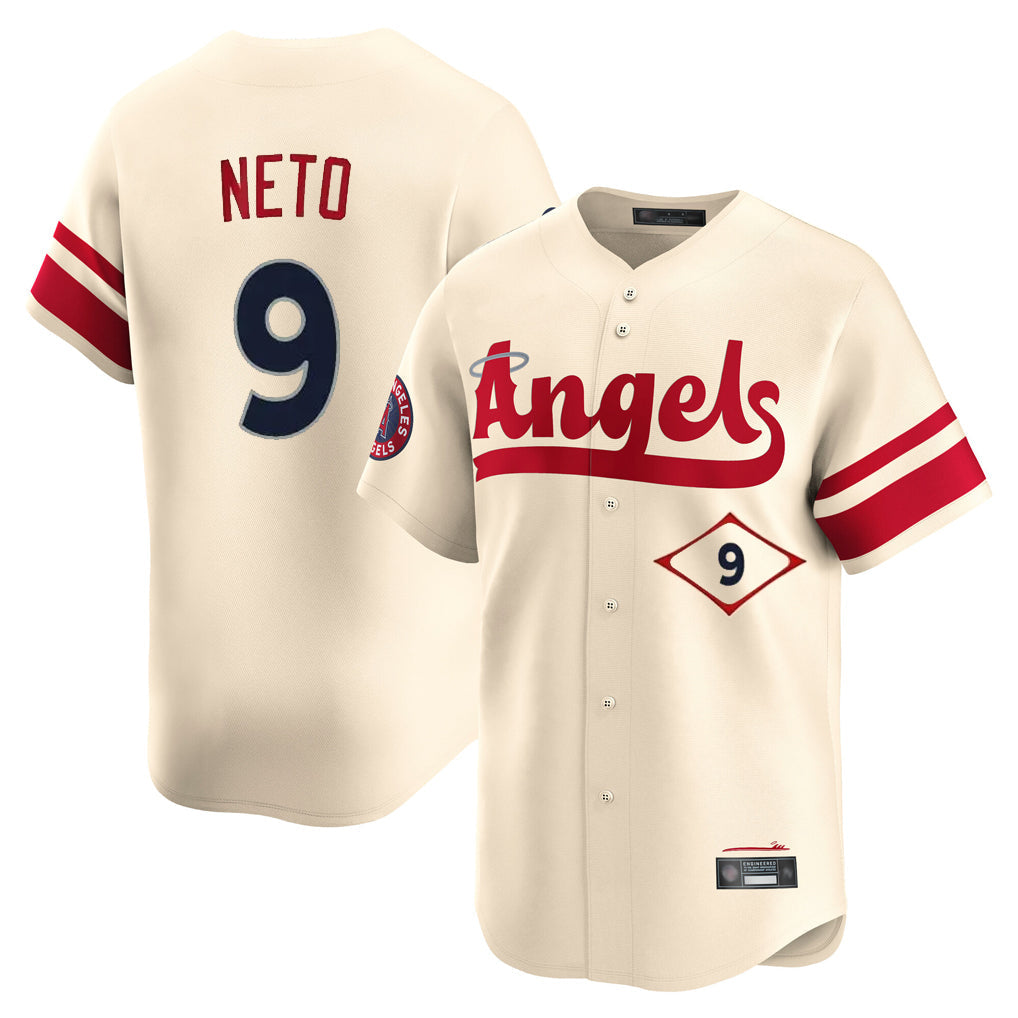 Blandc LA.Angels #9 Zach Neto Player Cream City Connect Limited Home Stitched Jerseys