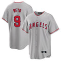 Blandc LA.Angels #9 Zach Neto Player Gray Home Game Stitched Jerseys