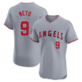Blandc LA.Angels #9 Zach Neto Player Gray Home Limited Elite Stitched Jerseys