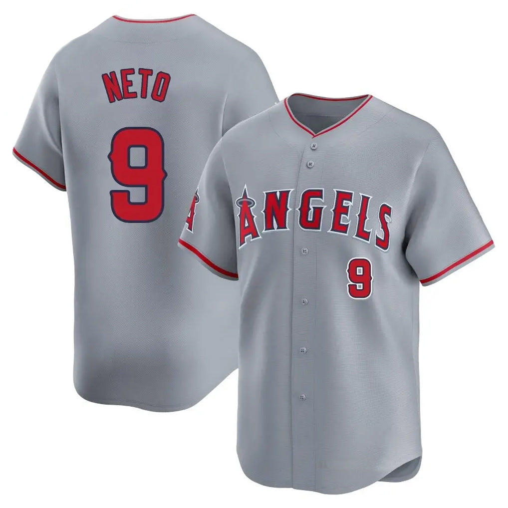 Blandc LA.Angels #9 Zach Neto Player Gray Home Limited Stitched Jerseys