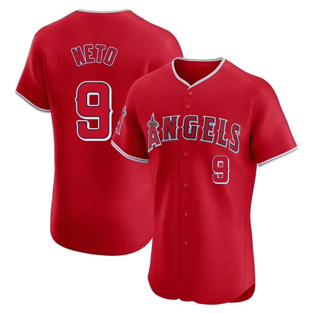 Blandc LA.Angels #9 Zach Neto Player Red Home Limited Elite Stitched Jerseys