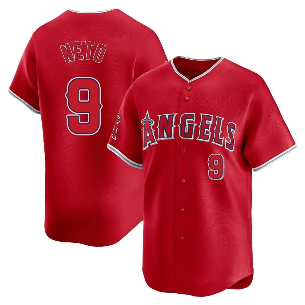Blandc LA.Angels #9 Zach Neto Player Red Home Limited Stitched Jerseys