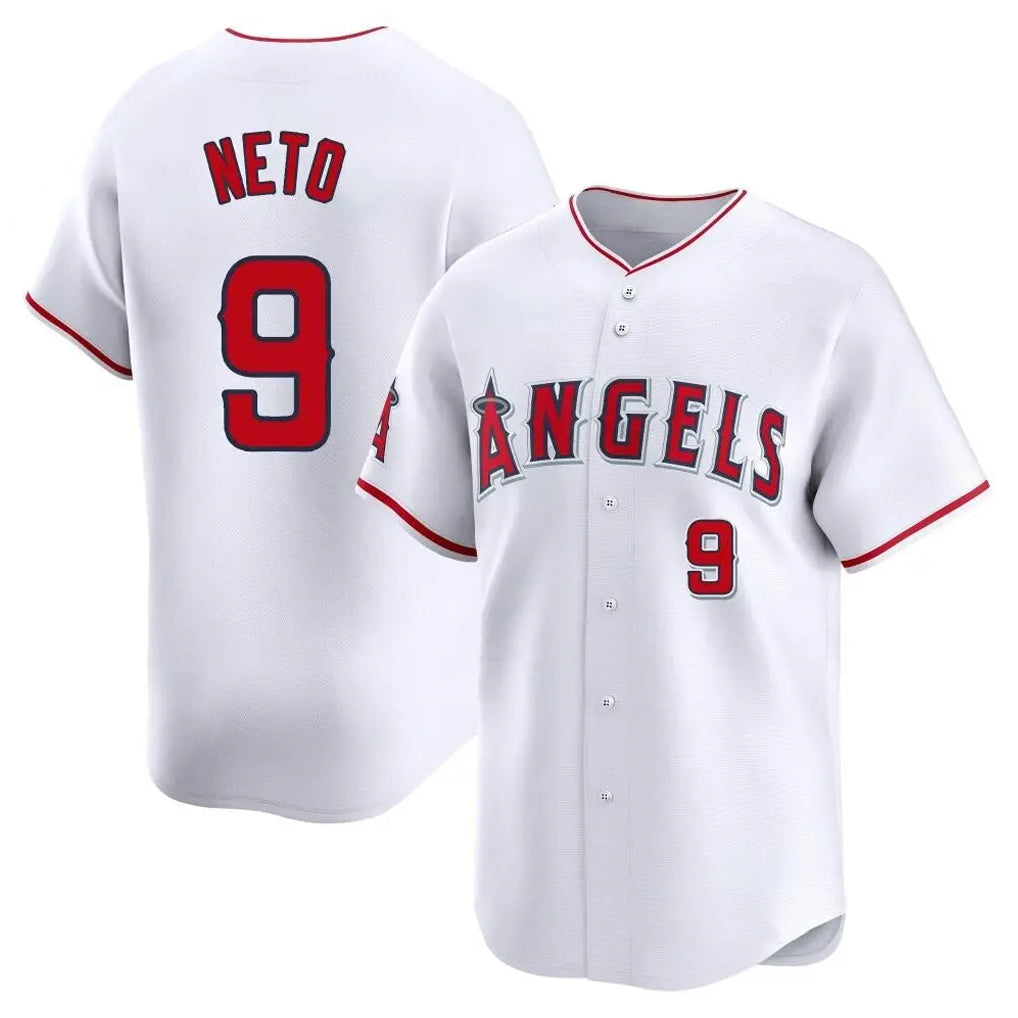 Blandc LA.Angels #9 Zach Neto Player White Limited Home Stitched Jerseys