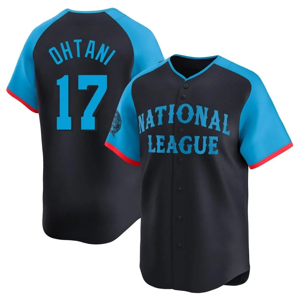 Blandc LA.Dodgers #17 Shohei Ohtani Player Black National League All-Star Limited Home Stitched Jerseys