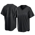 Blandc LA.Dodgers #17 Shohei Ohtani Player Black Pitch Fashion T-shirt Stitched Jerseys