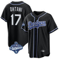Blandc LA.Dodgers #17 Shohei Ohtani Player Black World Series Meet Carbon Limited Home Stitched Jerseys