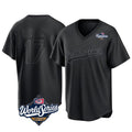 Blandc LA.Dodgers #17 Shohei Ohtani Player Black World Series Pitch Fashion T-shirt Stitched Jerseys