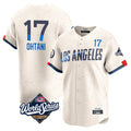 Blandc LA.Dodgers #17 Shohei Ohtani Player Cream World Series City Connect Limited Home Stitched Jerseys