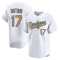 Blandc LA.Dodgers #17 Shohei Ohtani Player Gold Collection Limited Home Stitched Jerseys