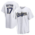 Blandc LA.Dodgers #17 Shohei Ohtani Player Gold White 2026 Collection Stadium Game Stitched Jerseys