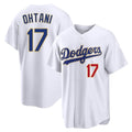 Blandc LA.Dodgers #17 Shohei Ohtani Player Gold White 2026 Collection Stadium Limited Stitched Jerseys
