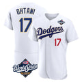 Blandc LA.Dodgers #17 Shohei Ohtani Player Gold White World Series 2026 Collection Stadium Limited Elite Stitched Jerseys