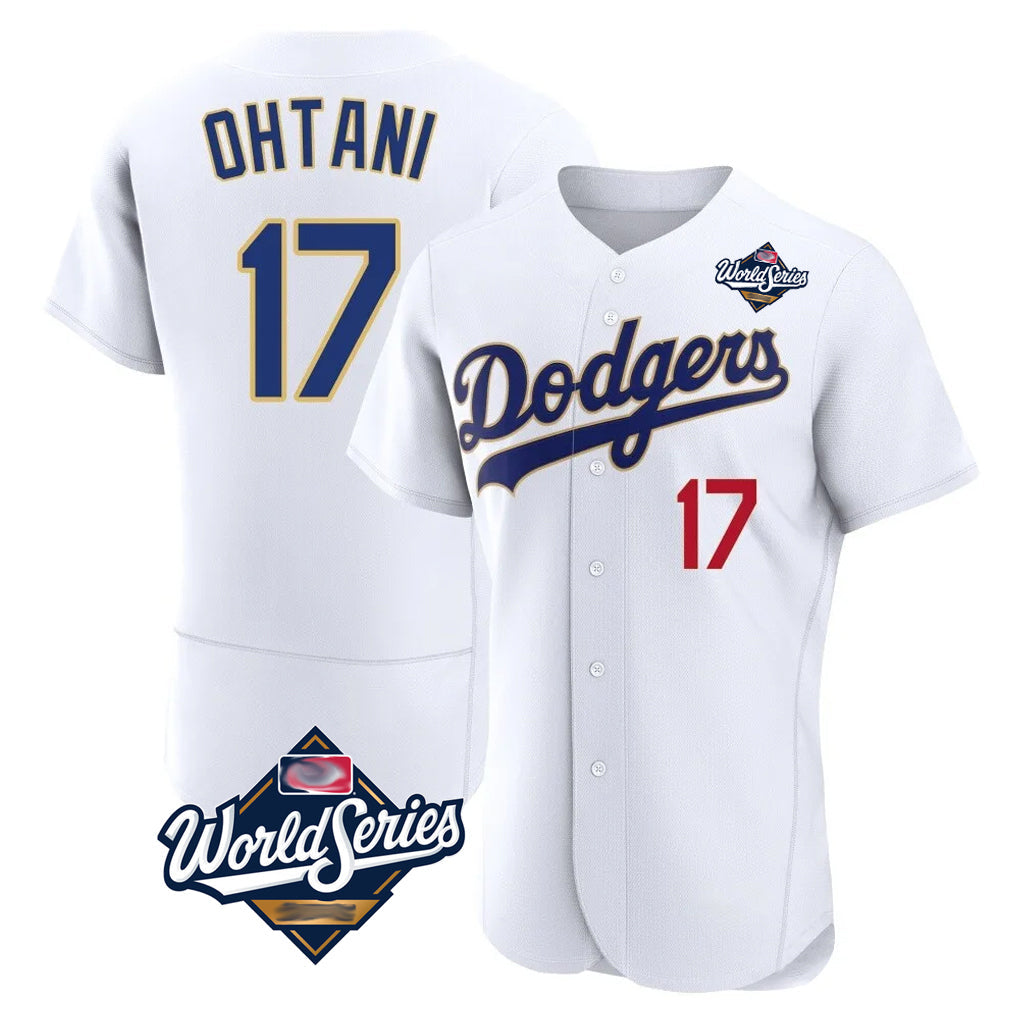 Blandc LA.Dodgers #17 Shohei Ohtani Player Gold White World Series 2026 Collection Stadium Limited Elite Stitched Jerseys