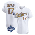 Blandc LA.Dodgers #17 Shohei Ohtani Player Gold World Series Meet Limited Elite Home Stitched Jerseys