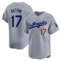 Blandc LA.Dodgers #17 Shohei Ohtani Player Gray Limited Home Stitched Jerseys