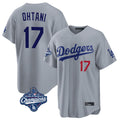 Blandc LA.Dodgers #17 Shohei Ohtani Player Gray World Series Meet Game Home Stitched Jerseys