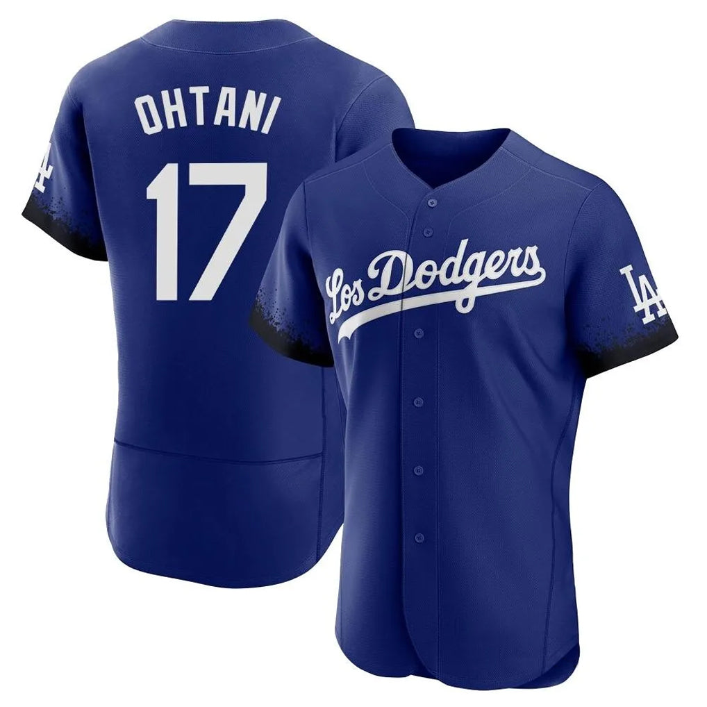 Blandc LA.Dodgers #17 Shohei Ohtani Player Royal City Connect Elite Home Stitched Jerseys