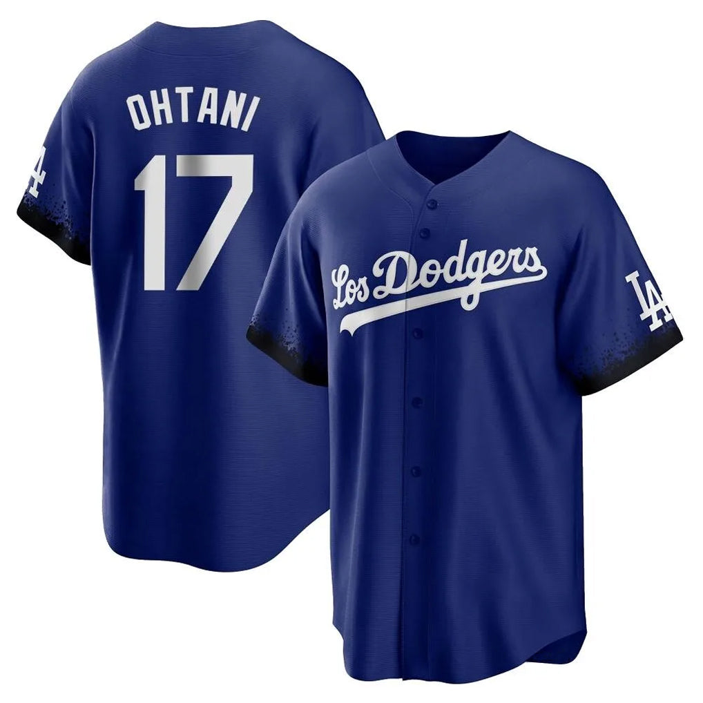 Blandc LA.Dodgers #17 Shohei Ohtani Player Royal City Connect Home Game Stitched Jerseys