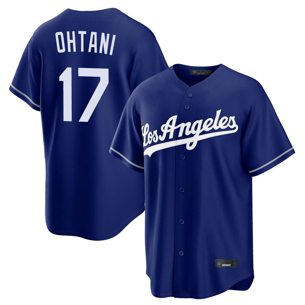 Blandc LA.Dodgers #17 Shohei Ohtani Player Royal Game Stitched Jerseys