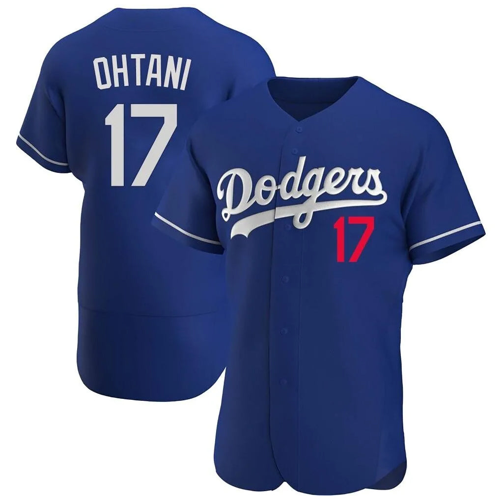 Blandc LA.Dodgers #17 Shohei Ohtani Player Royal Limited Elite Home Stitched Jerseys