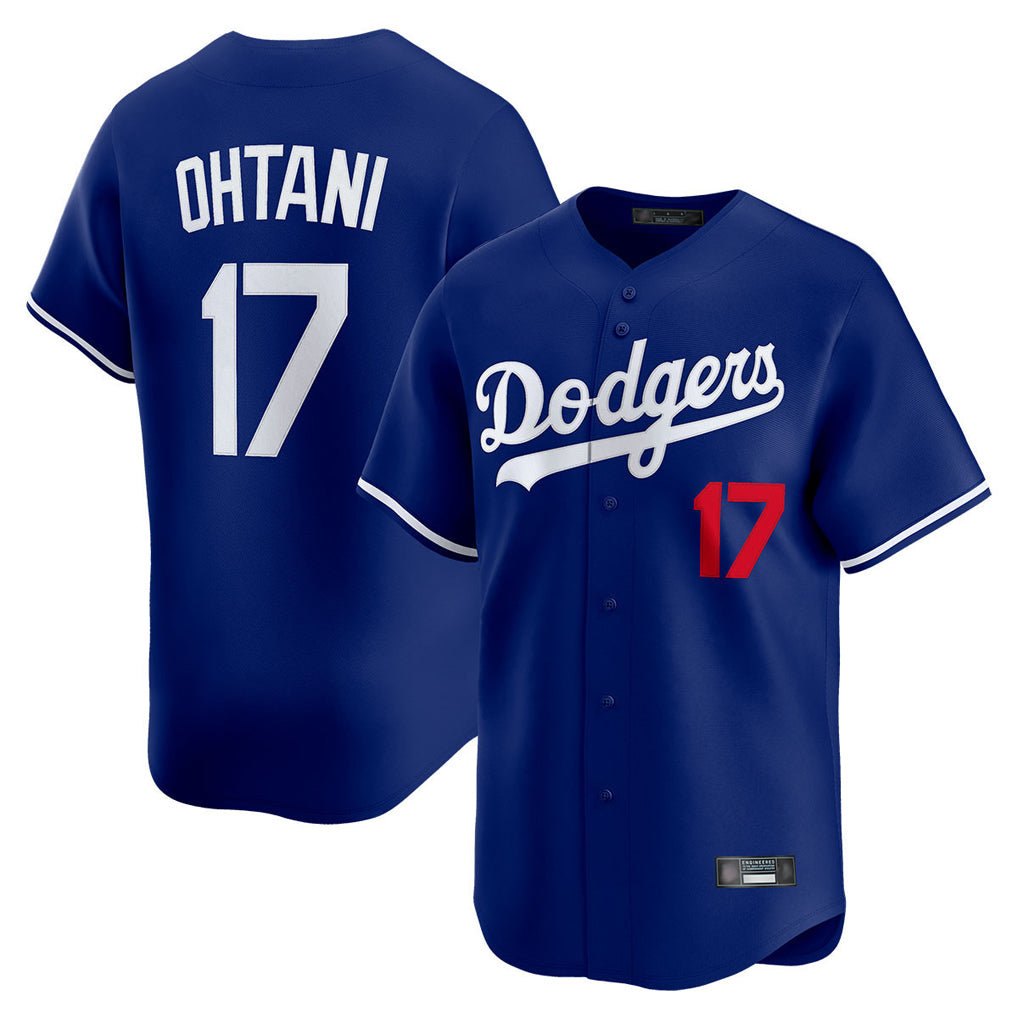 Blandc LA.Dodgers #17 Shohei Ohtani Player Royal Limited Home Stitched Jerseys