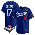 Blandc LA.Dodgers #17 Shohei Ohtani Player Royal World Series Limited Home Stitched Jerseys