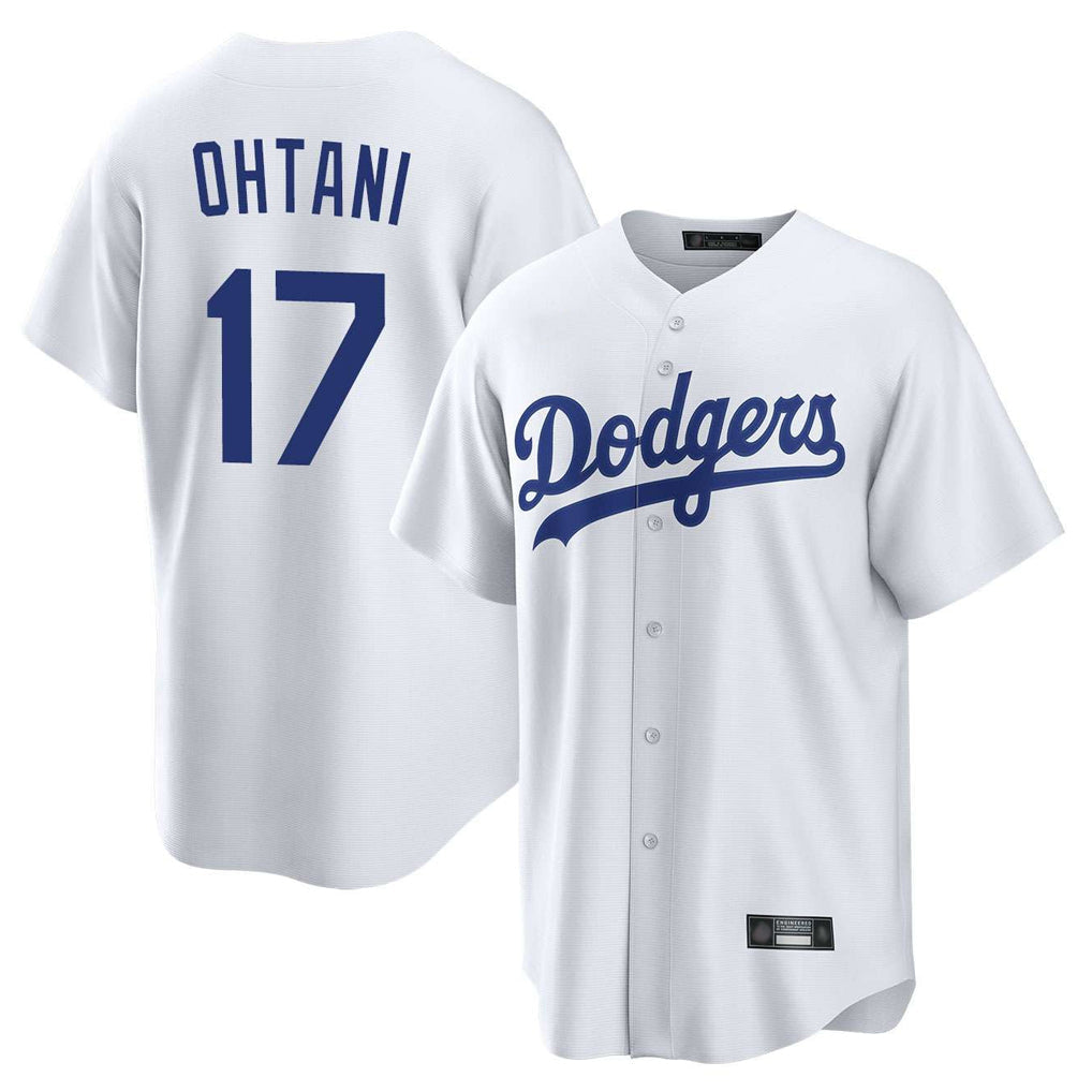 Blandc LA.Dodgers #17 Shohei Ohtani Player White Game Home Stitched Jerseys