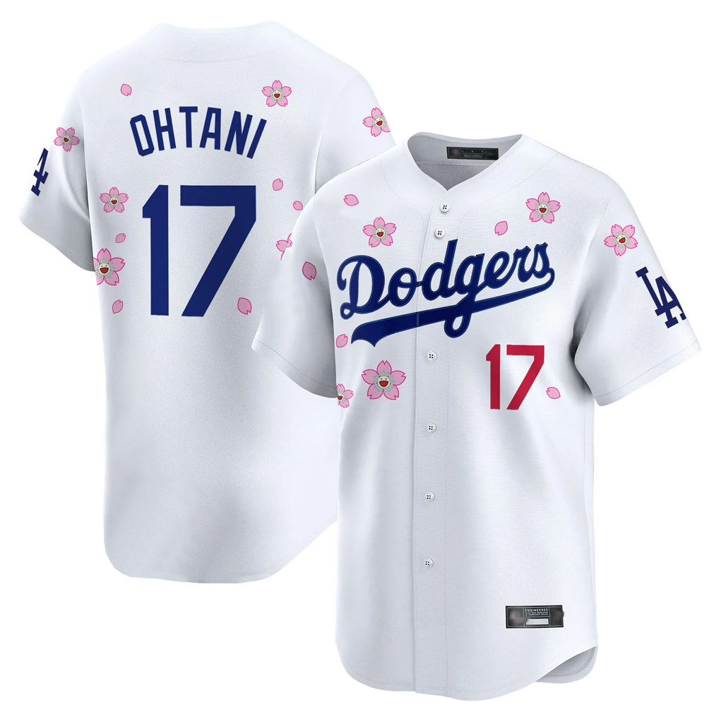 Blandc LA.Dodgers #17 Shohei Ohtani Player White Tokyo Series Vapor Premier Limited Stitched Jerseys