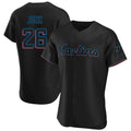 Blandc M.Marlins #26 Janson Junk Player Black Home Limited Elite Stitched Jerseys
