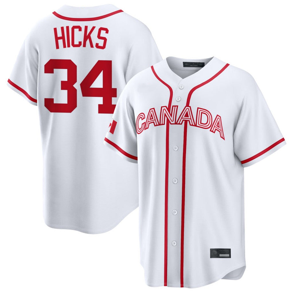 Blandc M.Marlins #34 Liam Hicks Player White 2026 World Classic Home Pick-A-Player Stitched Jerseys