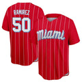 Blandc M.Marlins #50 Agustin Ramirez Player Red City Connect Home Game Stitched Jerseys