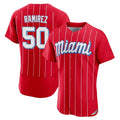 Blandc M.Marlins #50 Agustin Ramirez Player Red City Connect Home Limited Elite Stitched Jerseys