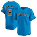 Blandc M.Marlins #9 Xavier Edwards Player Blue Home Limited Stitched Jerseys